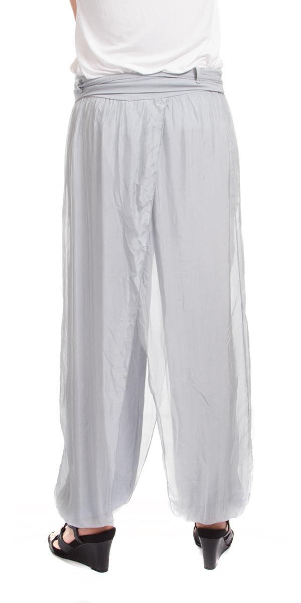 Annete Jogger Pants - Gigi Moda - Made in Italy # elastane, free shipping, gigi moda, jogger, made in italy, one size, silk jogger, viscose