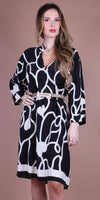 Aurora Abstract Heart Print Dress