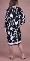 Aurora Abstract Heart Print Dress