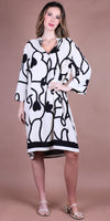 Aurora Abstract Heart Print Dress