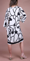 Aurora Abstract Heart Print Dress