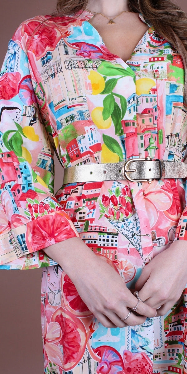 Aurora Scenic Print Dress