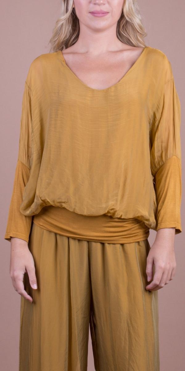 Cavoli Blouse - Gigi Moda - Made in Italy # 100% Silk, Blouse, fall, italian silk, italian top, Made in Italy, Silk, Silk top, Top