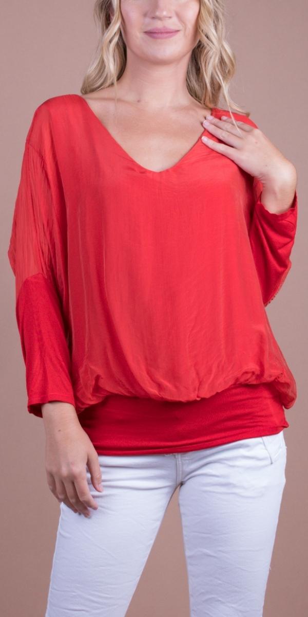 Cavoli Blouse - Gigi Moda - Made in Italy # 100% Silk, Blouse, fall, italian silk, italian top, Made in Italy, Silk, Silk top, Top