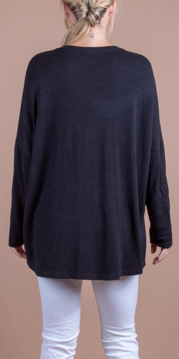 Cadenza Sweater - Gigi Moda - Made in Italy # comforatable fit, Gigi Moda, gigi moda. made in italy, graphics, Knit, knit sweater, Long Sleeve, made in italy, shop gigi moda, Sweater, V-Neck, womans clothing