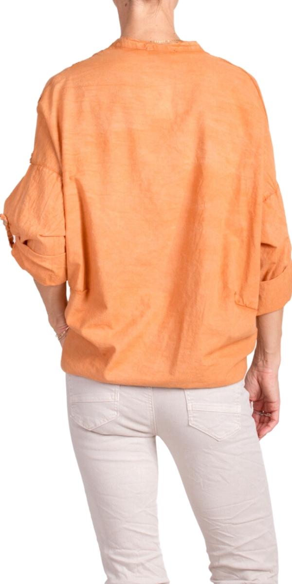 Padua Shirt - Gigi Moda - Made in Italy # 100% Cotton, button down, dots, Embroidered, front pocket, front tie, Gigi Moda, italian apparel, italian brand, Italian Clothing, italian shirt, Made in Italy, mandarin collar, online shopping, OS, shirt, shop gigi moda, Top