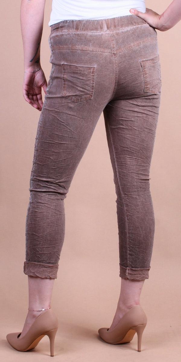 Poluma Pants - Gigi Moda - Made in Italy # Cropped pants, drawstring, drawstring pants, Gigi Moda, lightweight, made in italy, Pants, plain, pockets, stretch