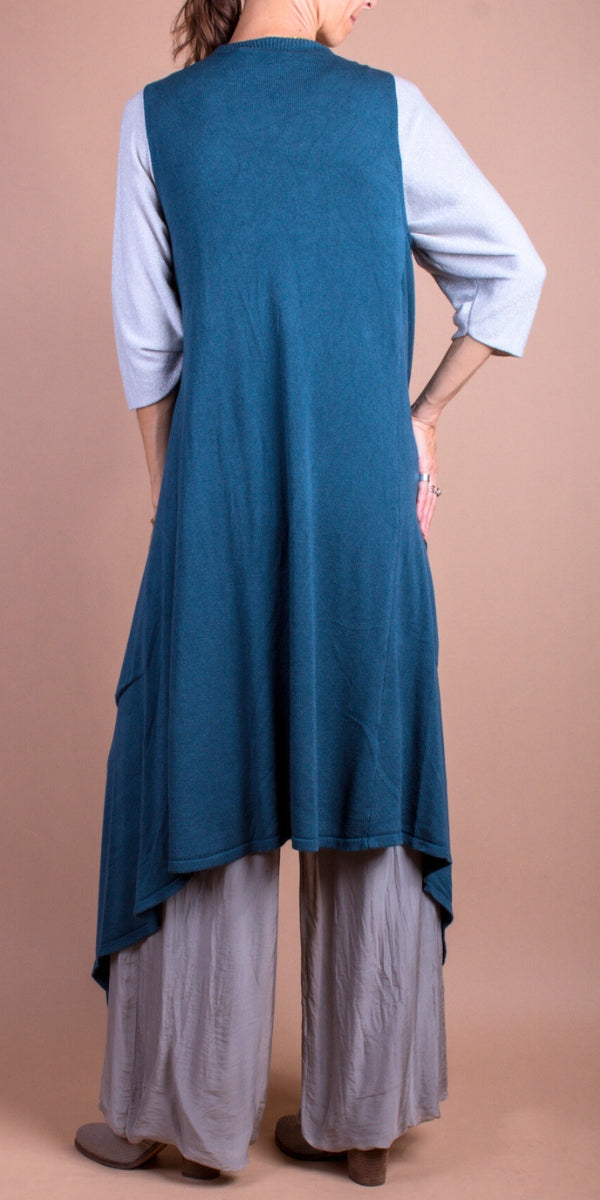 Stile Knit Duster - Gigi Moda - Made in Italy # Cardigan, Gigi Moda, Jacket, Knit, Knit Cardigan, Made in Italy, maxi cardigan, OS, Pockets