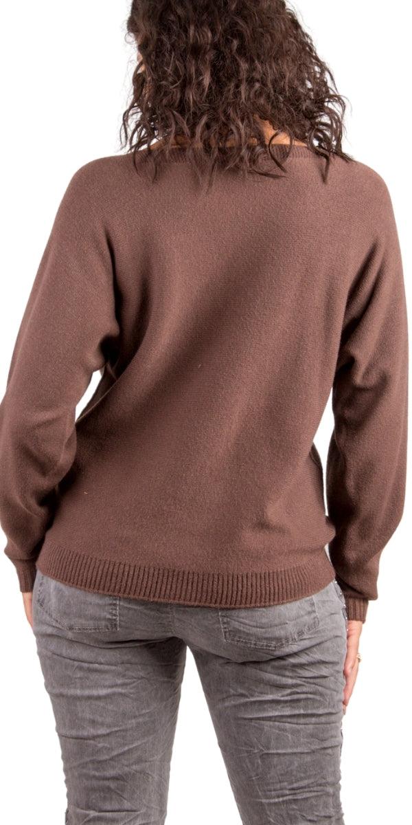 Concetta Sweater - Gigi Moda - Made in Italy # comforatable fit, Gigi Moda, gigi moda. made in italy, Knit, knit sweater, Long Sleeve, made in italy, shop gigi moda, stripe, Sweater, womans clothing