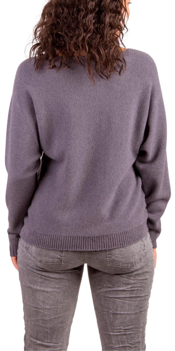 Concetta Sweater - Gigi Moda - Made in Italy # comforatable fit, Gigi Moda, gigi moda. made in italy, Knit, knit sweater, Long Sleeve, made in italy, shop gigi moda, stripe, Sweater, womans clothing