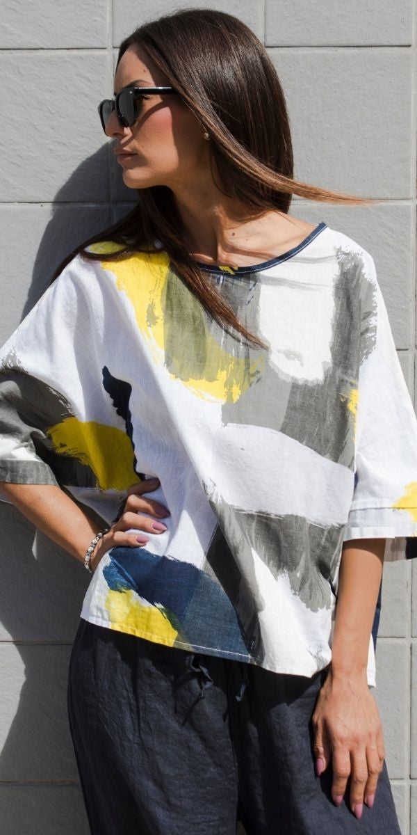 Lucy Brushstroke Blouse