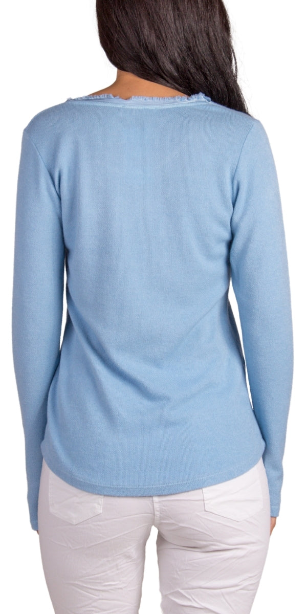 Gaia Knit Top - Gigi Moda - Made in Italy # comforatable fit, Gigi Moda, Knit, Long Sleeve, made in italy, Pocket, shop gigi moda, Soft, womans clothing