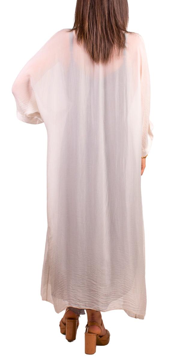 Edda Silk Cardigan - Gigi Moda - Made in Italy # Cardigan, free shipping, Gigi Moda, long, Made in Italy, one size, OS, Silk, viscose