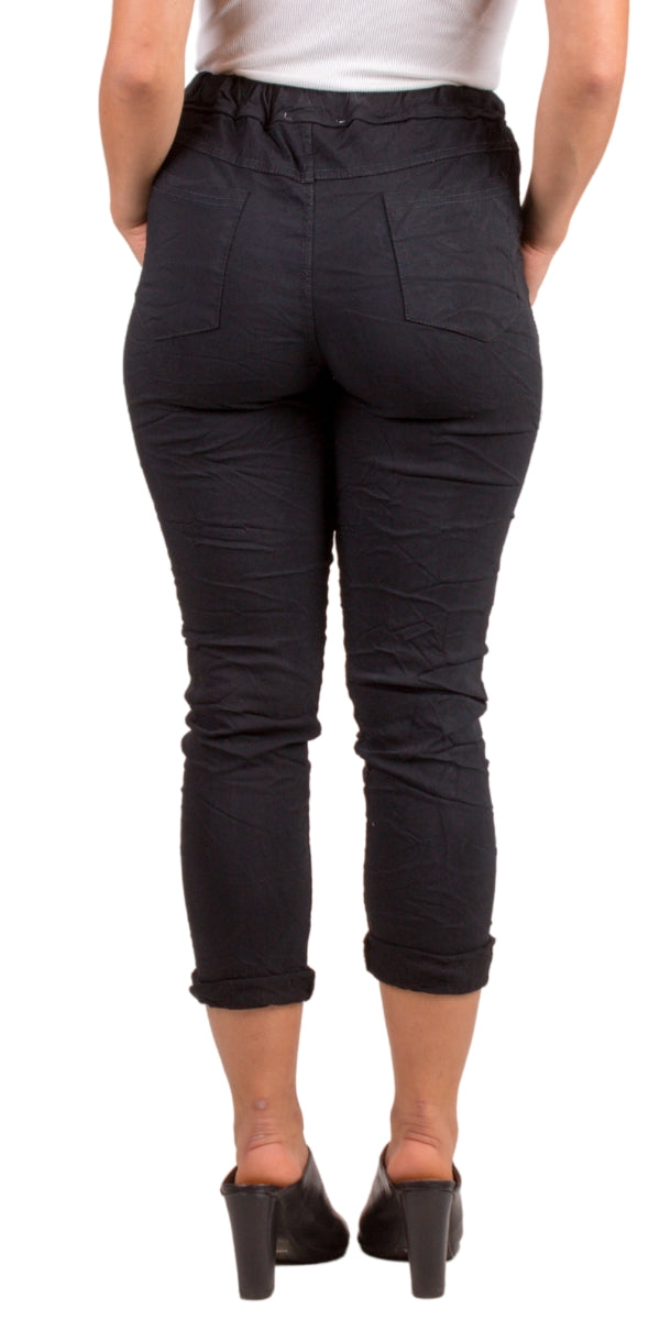 Sequin Heart Tie-Waist Pants