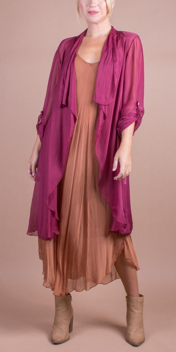 Portici Silk Cardigan: Elevate Your Style with Gigi Moda