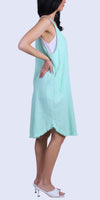 Armonia Linen Dress - Gigi Moda - Made in Italy # Buttons, Dress, Frayed Edge, Gigi Moda, Linen, Made in Italy, one size, OS, pockets, raw edge, Sleeveless