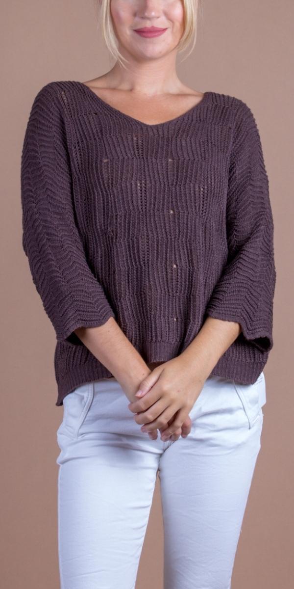 Scacchi Knit Sweater - Gigi Moda - Made in Italy # comforatable fit, Gigi Moda, gigi moda. made in italy, Knit, knit sweater, made in italy, shop gigi moda, Sweater, womans clothing