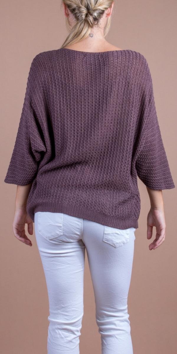 Lustro Knit Sweater - Gigi Moda - Made in Italy # comforatable fit, Gigi Moda, gigi moda. made in italy, graffiti, Knit, knit sweater, Long Sleeve, made in italy, script, shop gigi moda, Sweater, womans clothing, writing