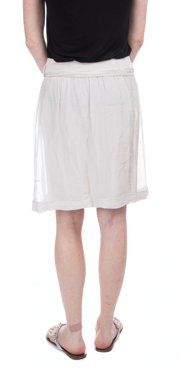 Enna Skirt - Gigi Moda - Made in Italy # 100% Silk, flowing, flowy, Gigi Moda, Layers, Made in Italy, one size, OS, resort, resort wear, Silk, Skirt, spring, summer, washable