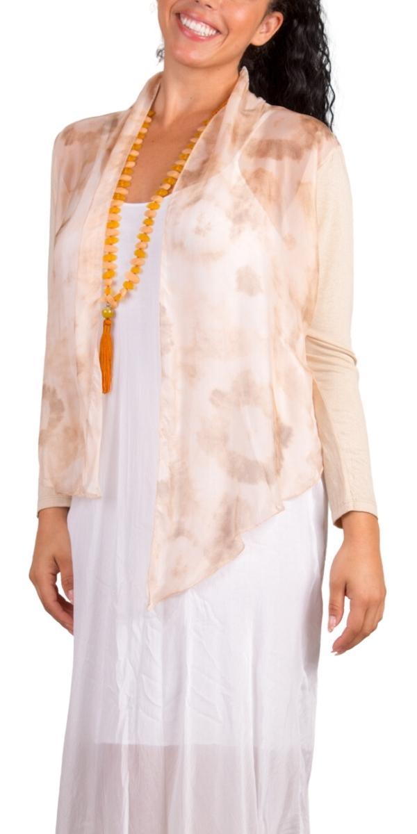 Shoona Tie-Dye Cardigan - Gigi Moda - Made in Italy # Cardigan, free shipping, Gigi Moda, handwash, Made in Italy, OS, Silk, spring, summer, Tie Dye