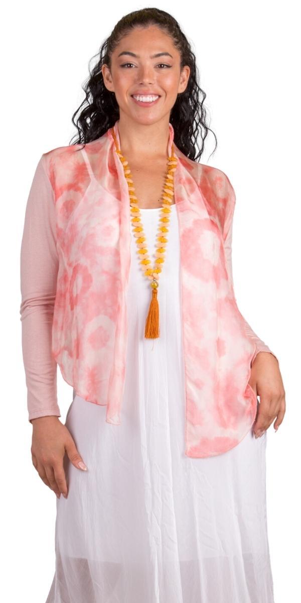 Shoona Tie-Dye Cardigan - Gigi Moda - Made in Italy # Cardigan, free shipping, Gigi Moda, handwash, Made in Italy, OS, Silk, spring, summer, Tie Dye
