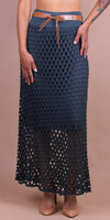 Rete Cotton Skirt