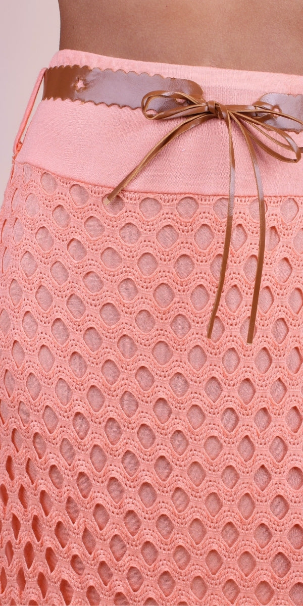Rete Cotton Skirt
