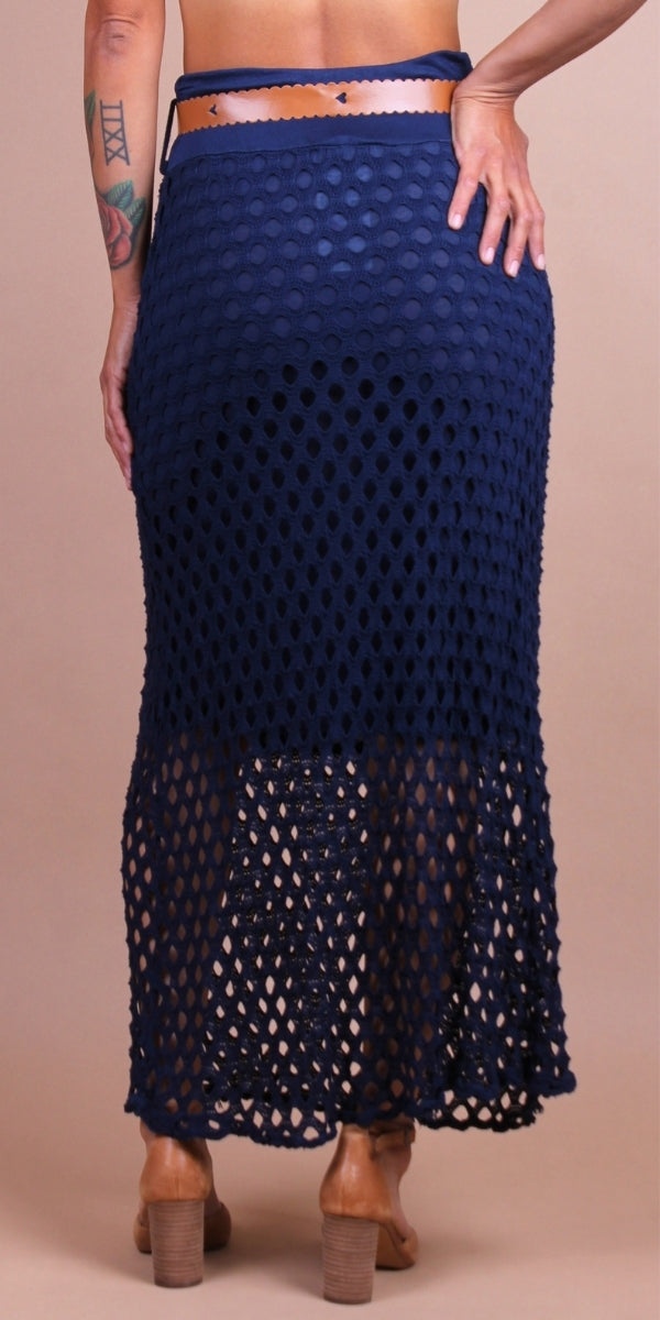 Rete Cotton Skirt