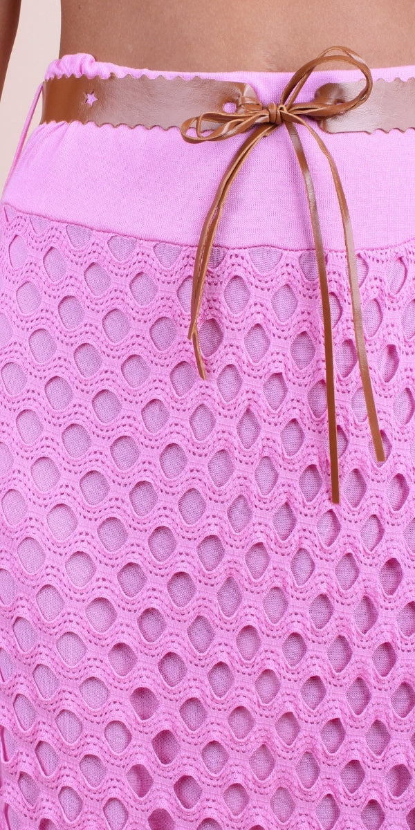 Rete Cotton Skirt