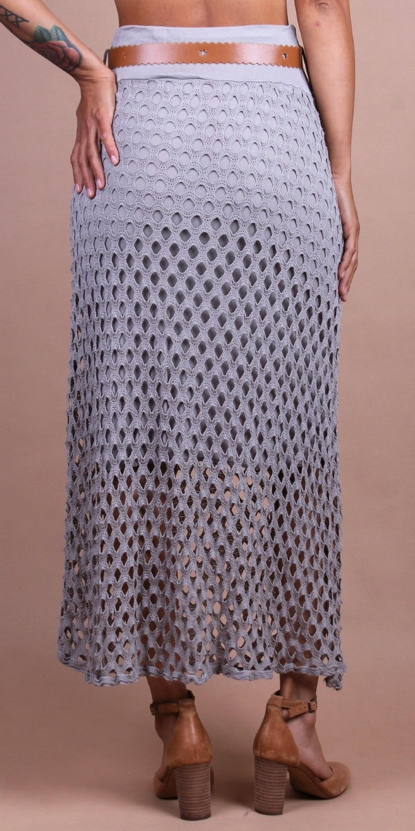 Rete Cotton Skirt