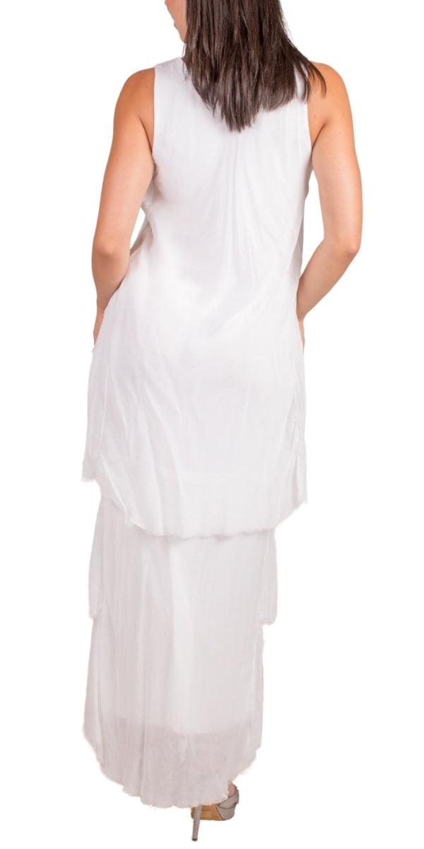 Cha-Cha Dress - Gigi Moda - Made in Italy # bridal, bridesmaid dress, Dress, Gigi Moda, Layers, Made in Italy, OS, rehearsal dinner dress, Ruffle, Sequins, Silk, Sleeveless, wedding dress