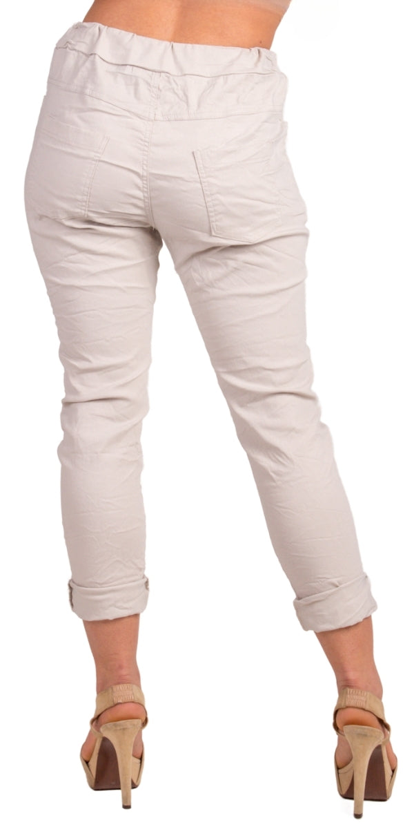 Monza Pants - Gigi Moda - Made in Italy # COMFY PANTS, Cropped pants, gigi moda, Italian pant, Made in Italy, Pants, Pockets, Tie waist