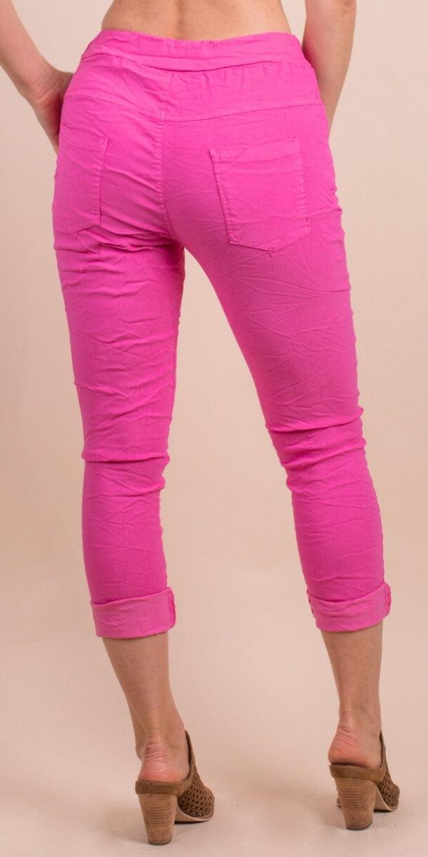 Monza Pants - Gigi Moda - Made in Italy # COMFY PANTS, Cropped pants, gigi moda, Italian pant, Made in Italy, Pants, Pockets, Tie waist