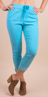 Monza Tie-Waist Pants - Shop Gigi Moda - Made in Italy # COMFY PANTS, Cropped pants, gigi moda, Italian pant, Made in Italy, Pants, Pockets, Tie waist
