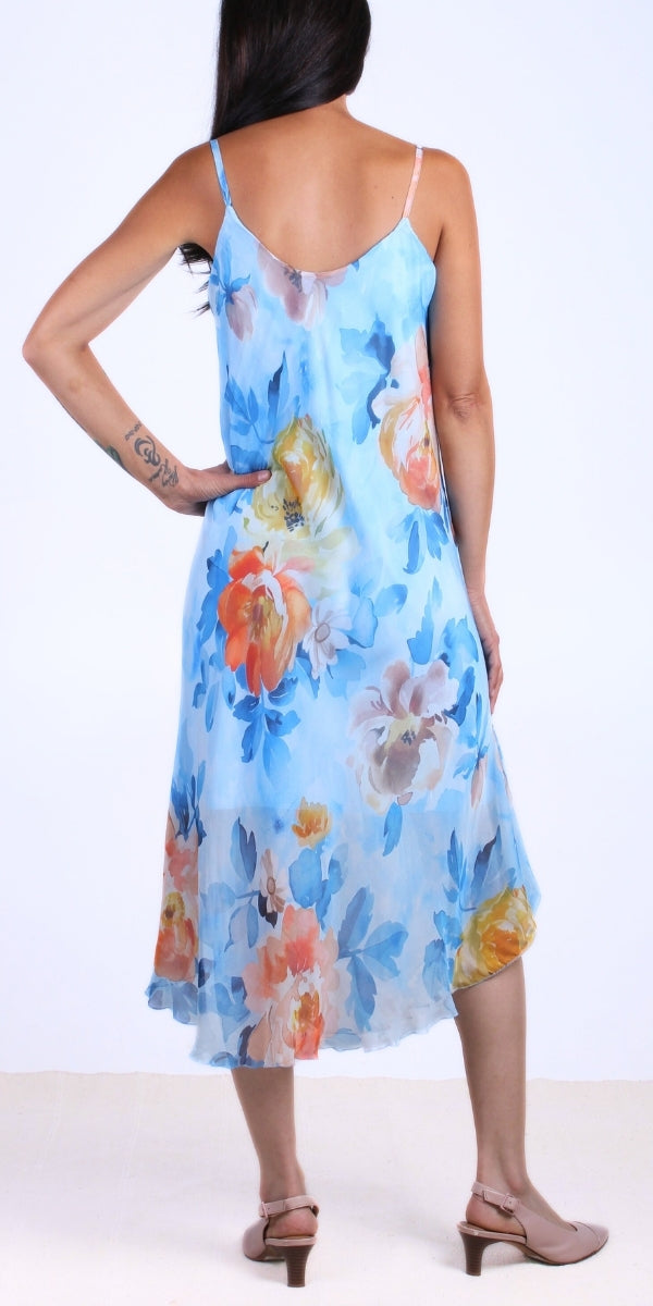 Acquerello Miele Midi Dress