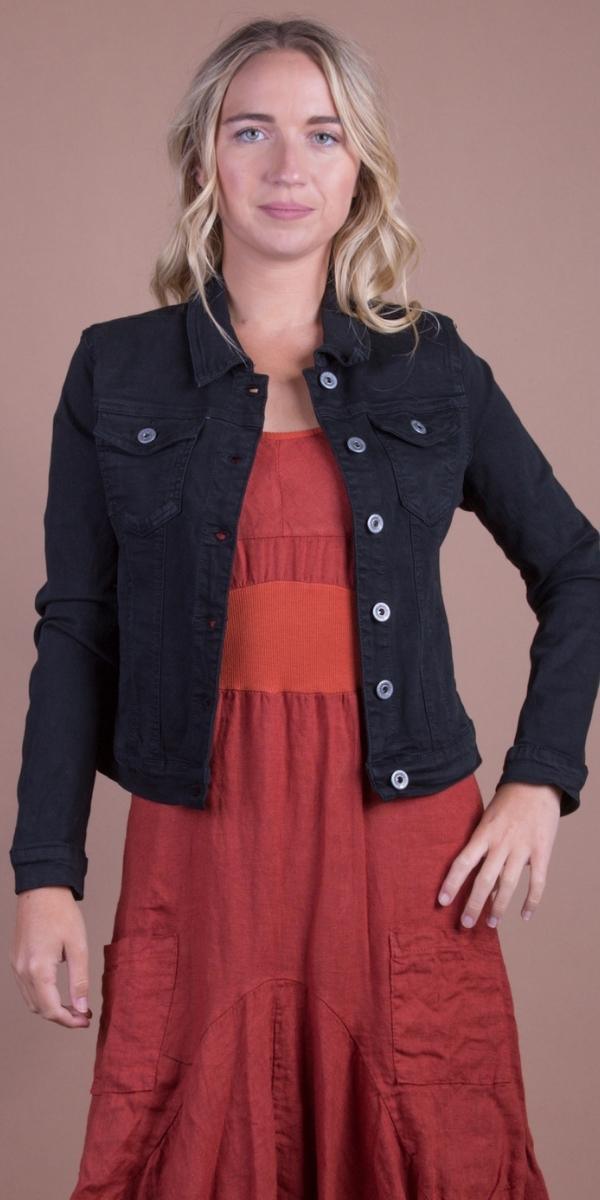 Capo Jacket - Gigi Moda - Made in Italy # button down, clothing for women, Cotton, front pockets, Gigi Moda, italian apparel, Jacket, Made in Italy, OS, solid color, Top