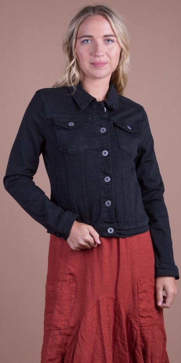 Capo Jacket - Gigi Moda - Made in Italy # button down, clothing for women, Cotton, front pockets, Gigi Moda, italian apparel, Jacket, Made in Italy, OS, solid color, Top