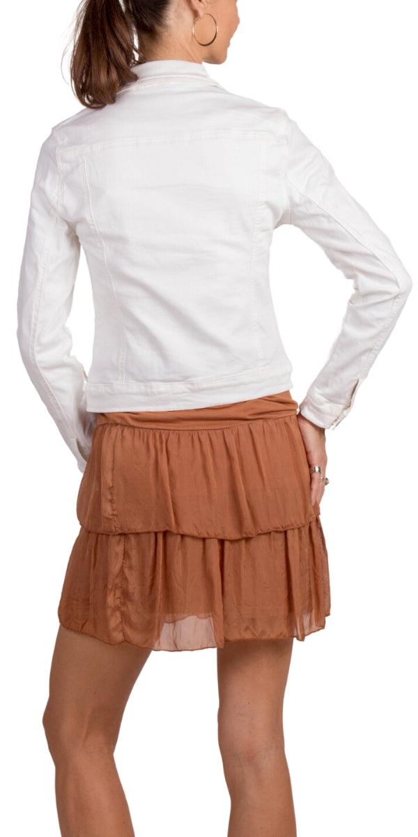 Isabetta Silk Crop Top - Gigi Moda - Made in Italy # italian clothing, made in italy, silk, silk blouse, womens clothing, womens tops