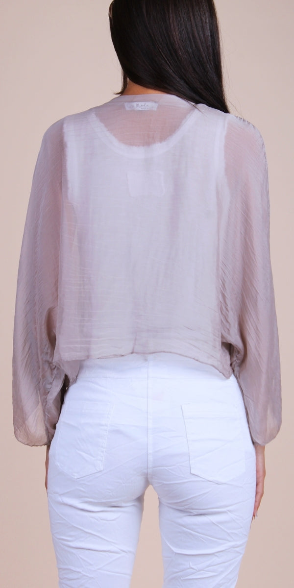 Riviera Silk Cardigan