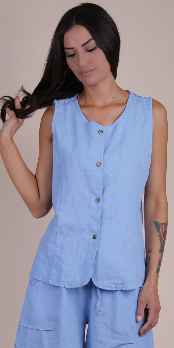 Ventura Linen Vest