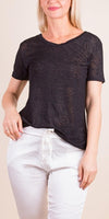 Loreto T-Shirt - Shop Gigi Moda - Made in Italy # Gigi Moda, italian top, Made in Italy, one size, resort, resort wear, sheer, T Shirt, Top