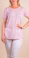 Loreto T-Shirt - Shop Gigi Moda - Made in Italy # Gigi Moda, italian top, Made in Italy, one size, resort, resort wear, sheer, T Shirt, Top