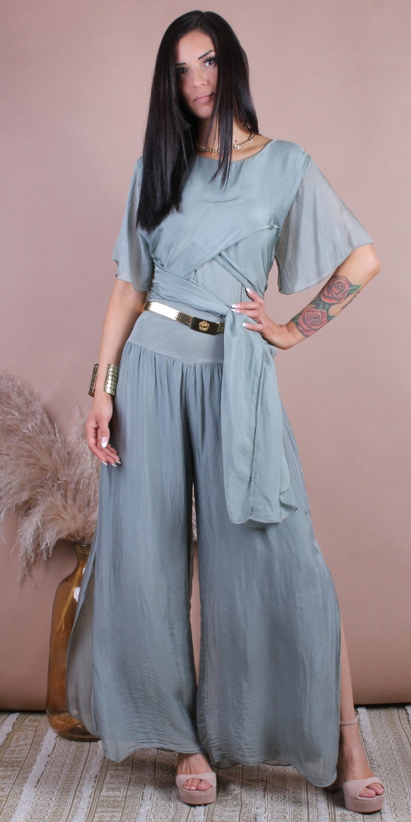 Brezza Silk Tunic - Gigi Moda - Made in Italy # crossover, Gigi Moda, italian blouse, Italian Clothing, italian fashion, italian tunic, made in Italy, silk panels, silk tunic, top, Tunic