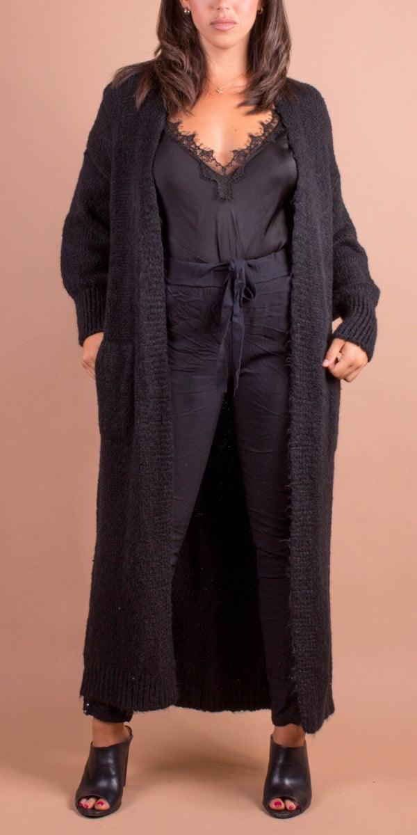 Intimo Long Cardigan - Gigi Moda - Made in Italy # Cardigan, coats, comforatable fit, fall sweater, fuzzy cardigan, fuzzy sweater, Gigi Moda, Jackets, Knit, Knit Cardigan, long cardigan, made in italy, mohair, Pockets, shop gigi moda, Sweater, winter, womans clothing