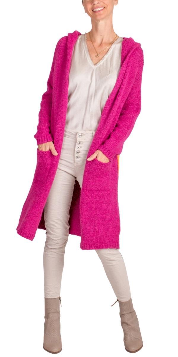 Pace Knit Cardigan - Gigi Moda - Made in Italy # Cardigan, coats, comforatable fit, Gigi Moda, Hooded Knit, hoodie, Jackets, Knit, Knit Cardigan, knit hoodie, made in italy, shop gigi moda, womans clothing