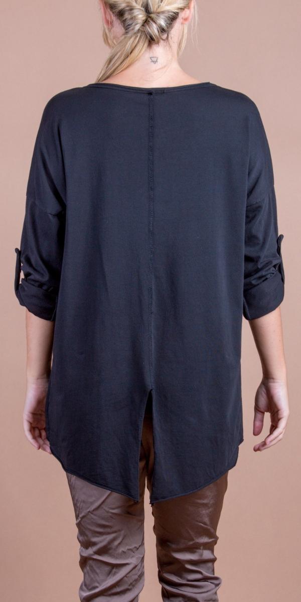 Galassia Top - Gigi Moda - Made in Italy # casual sweater, Gigi Moda, Long Sleeve, Made in Italy, rhinestone, shirt, star, Star Design, star top, Sweater, Top