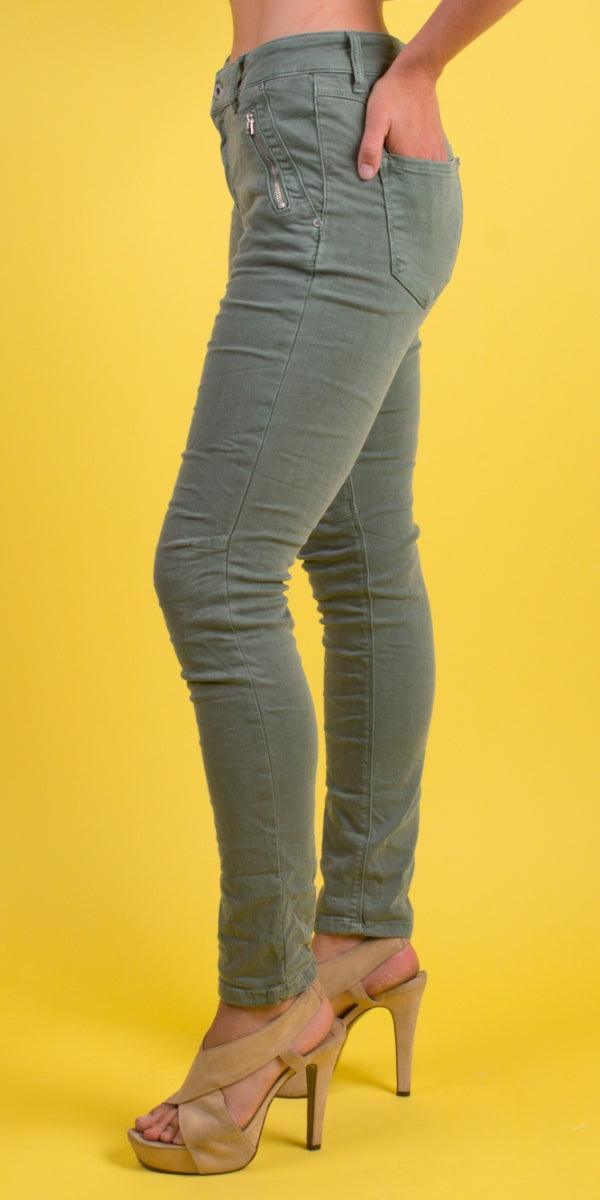 Brando Zip-Fly Pants with Zippers - Gigi Moda - Made in Italy # Cotton, cropped pant, Cropped pants, Gigi Moda, Made in Italy, Pants, Pockets, zip fly, zippers