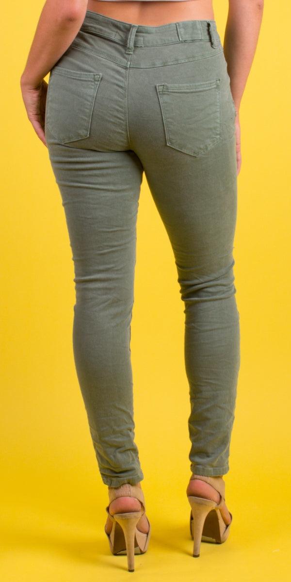 Brando Zip-Fly Pants with Zippers - Gigi Moda - Made in Italy # Cotton, cropped pant, Cropped pants, Gigi Moda, Made in Italy, Pants, Pockets, zip fly, zippers