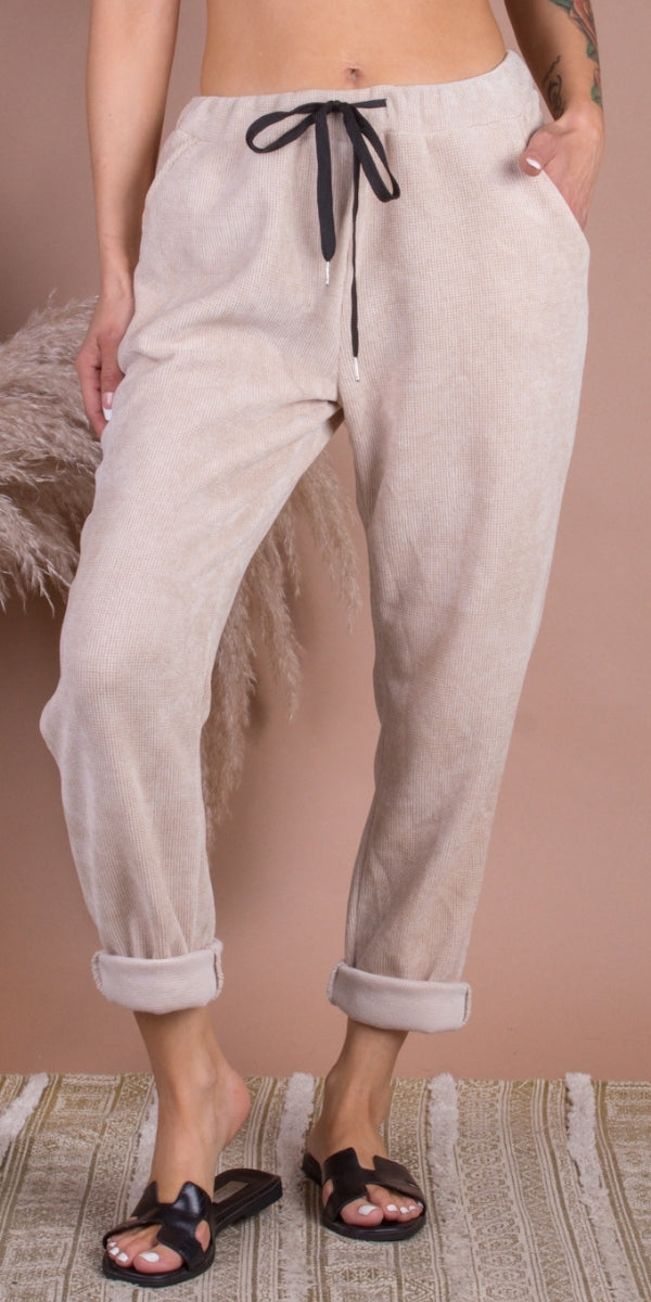 Velluto Tie-Waist Pants