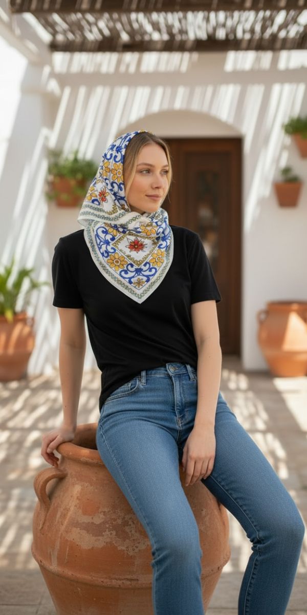 Majolica Tile Scarf
